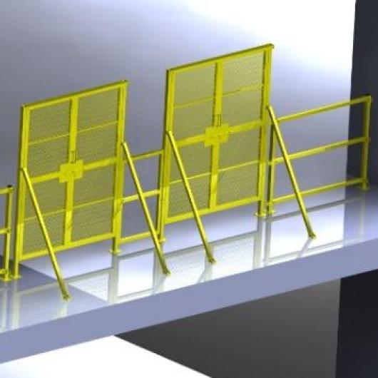 Cửa an toàn Hoist + tấm vách ngăn